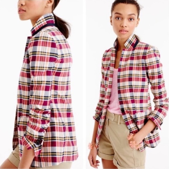 J Crew Regent Blazer in Vintage Plaid - Picture 2 of 10